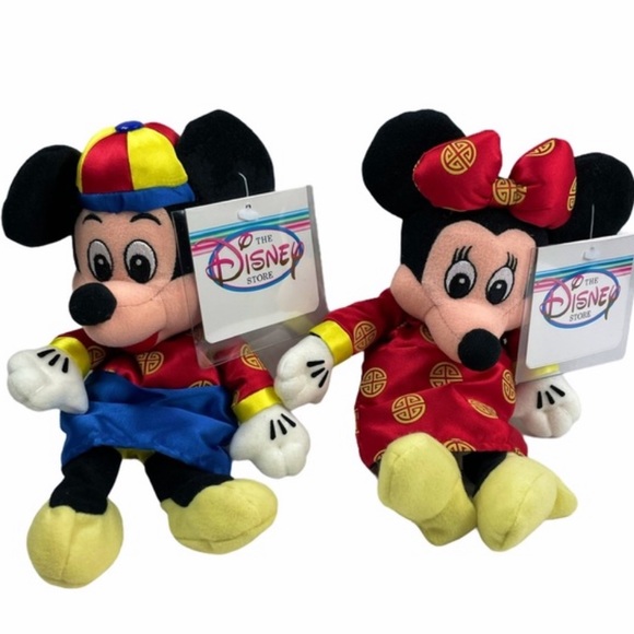 Disney Other - Hong Kong Disney Store Chinese New Year Mickey & Minnie Mouse Disney Plush Toys